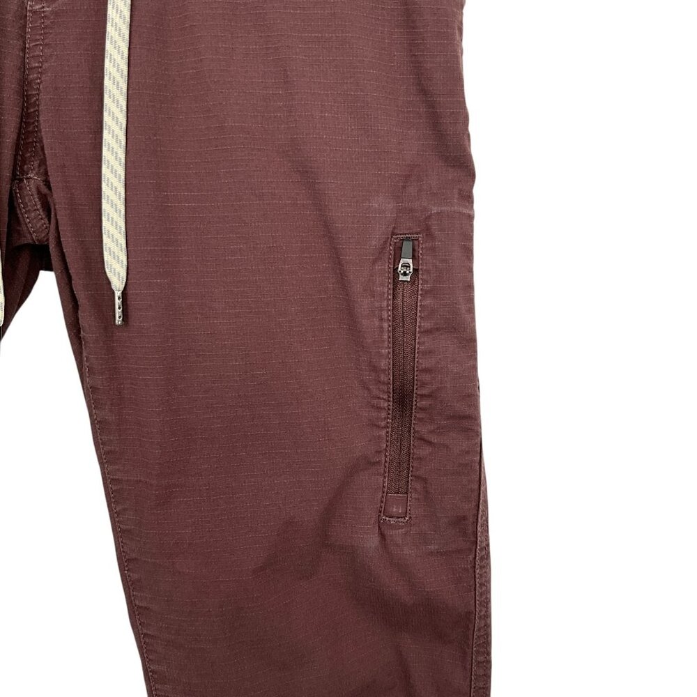 Vuori Ripstop Pants Chestnut Brown Mid Rise Drawstring Size Medium M - Picture 4 of 9